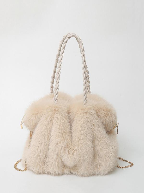 Beth | Plush Velvet Shoulder Tote