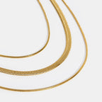 Wen | Gold Multi-Strat Chain Necklace