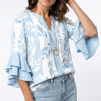 ELENORA | WHISPER RUFFLE BLOUSE