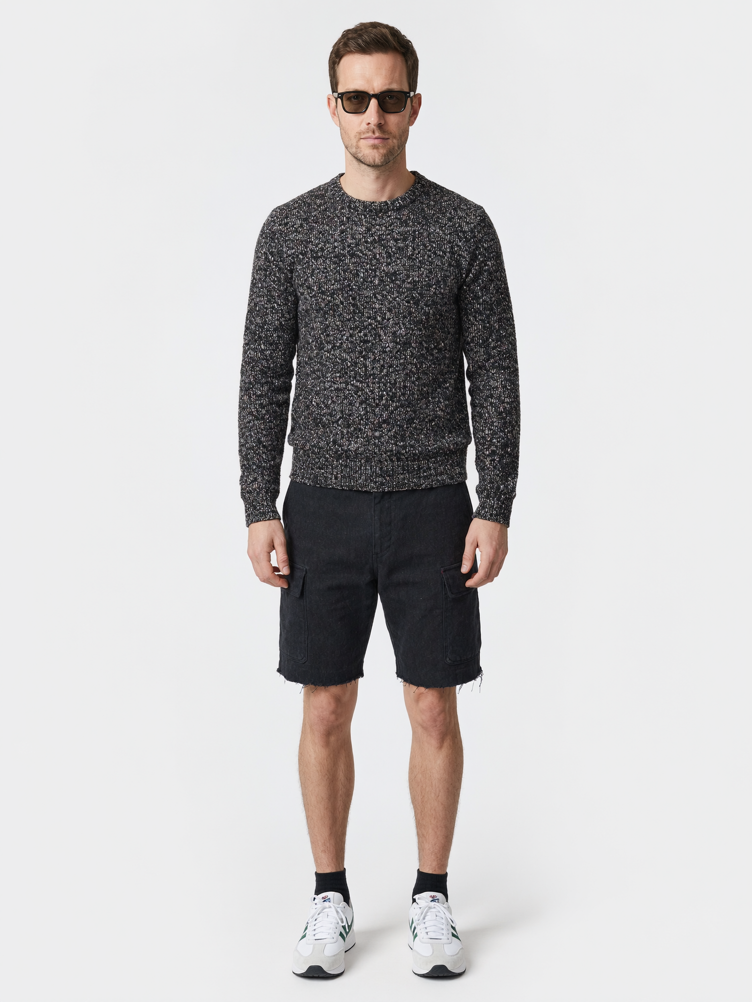 Boy | Chunky Knit Sweater, Black Marl