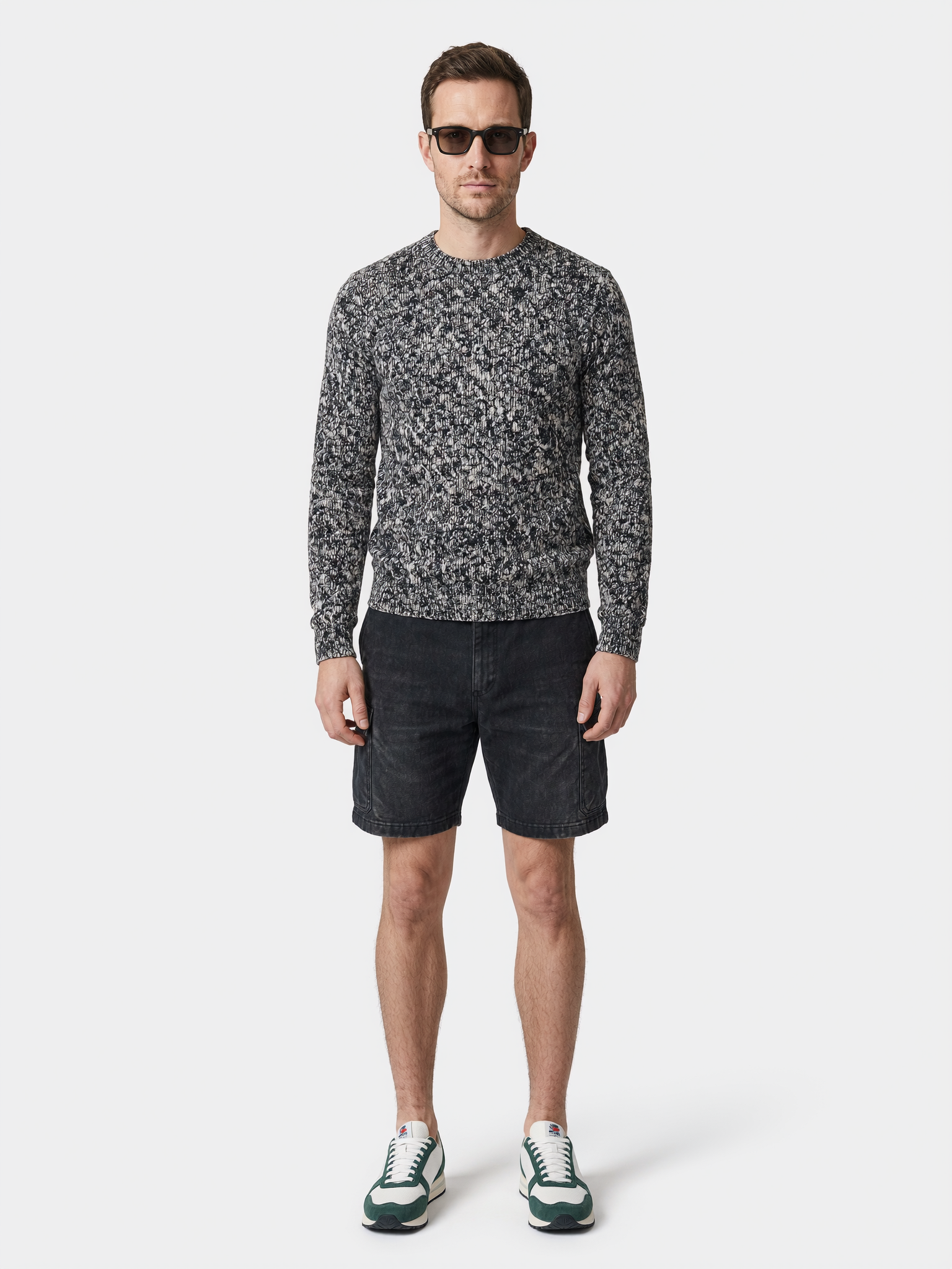 Boy | Chunky Knit Sweater, Black Marl
