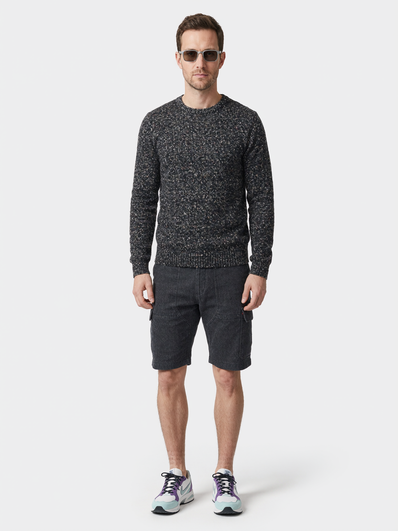 Boy | Chunky Knit Sweater, Black Marl