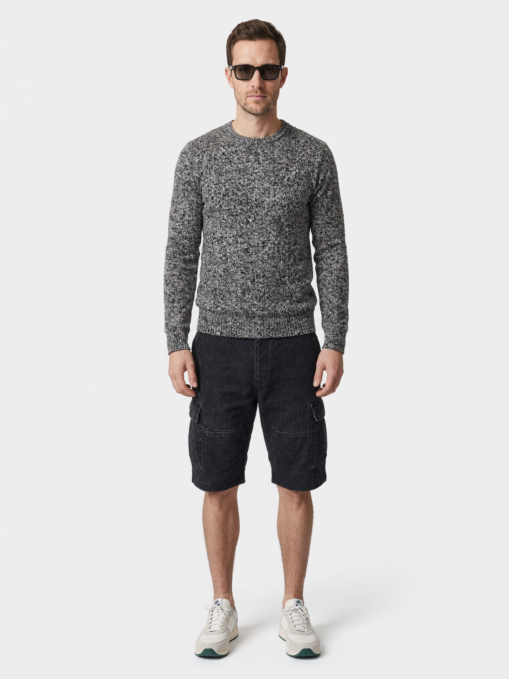 Boy | Chunky Knit Sweater, Black Marl