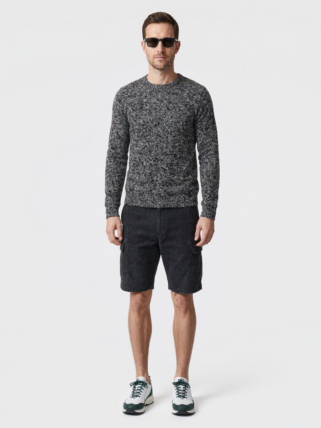 Boy | Chunky Knit Sweater, Black Marl
