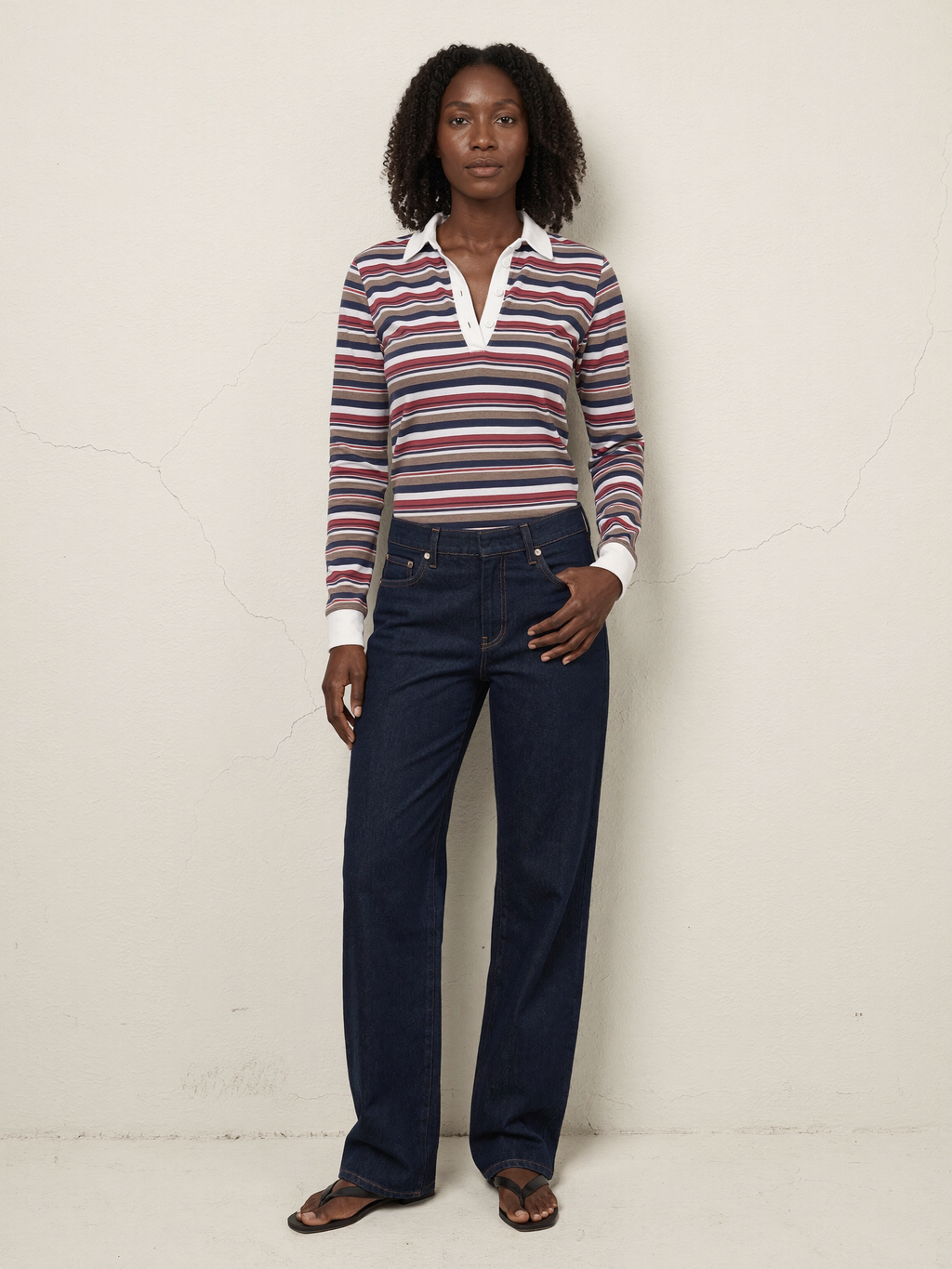 Idris | Wide Leg Jeans - Dark Indigo