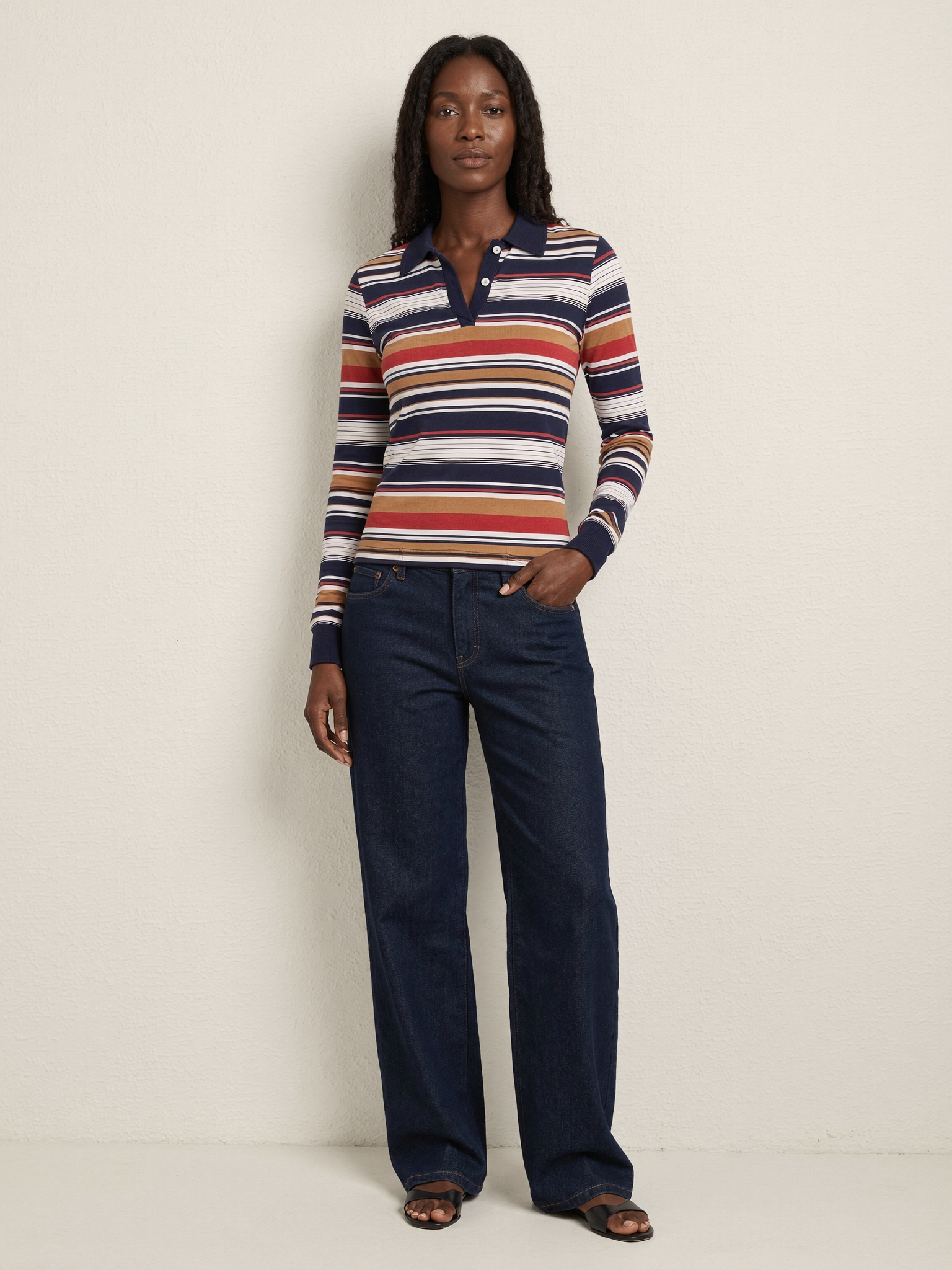 Idris | Wide Leg Jeans - Dark Indigo