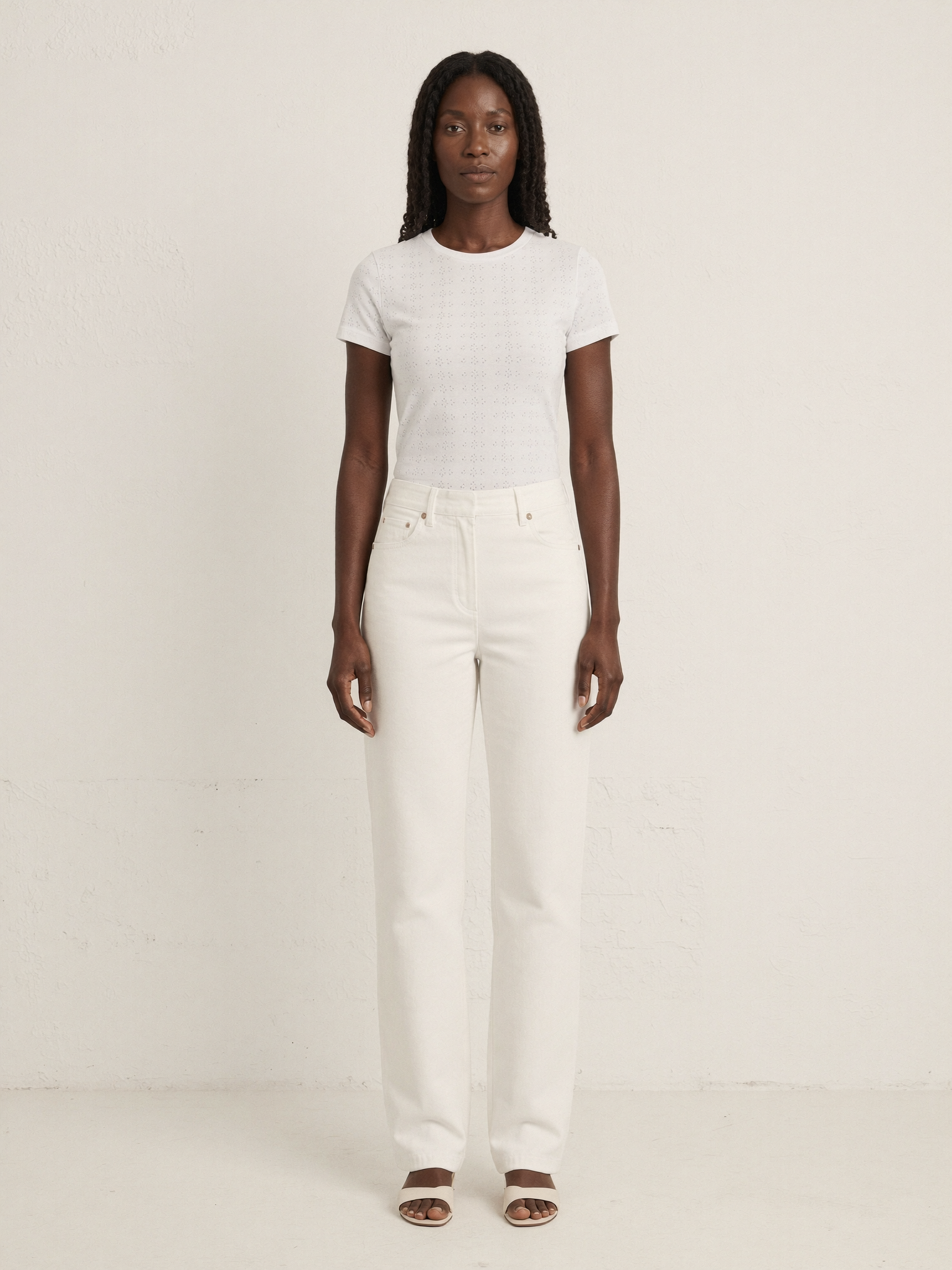 Marlowe | Wide Leg Jeans, Milk
