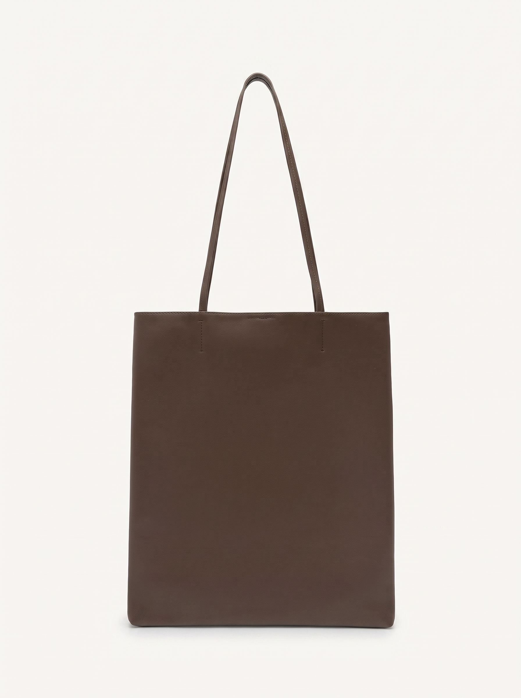 Thea walnut shoulder bag front