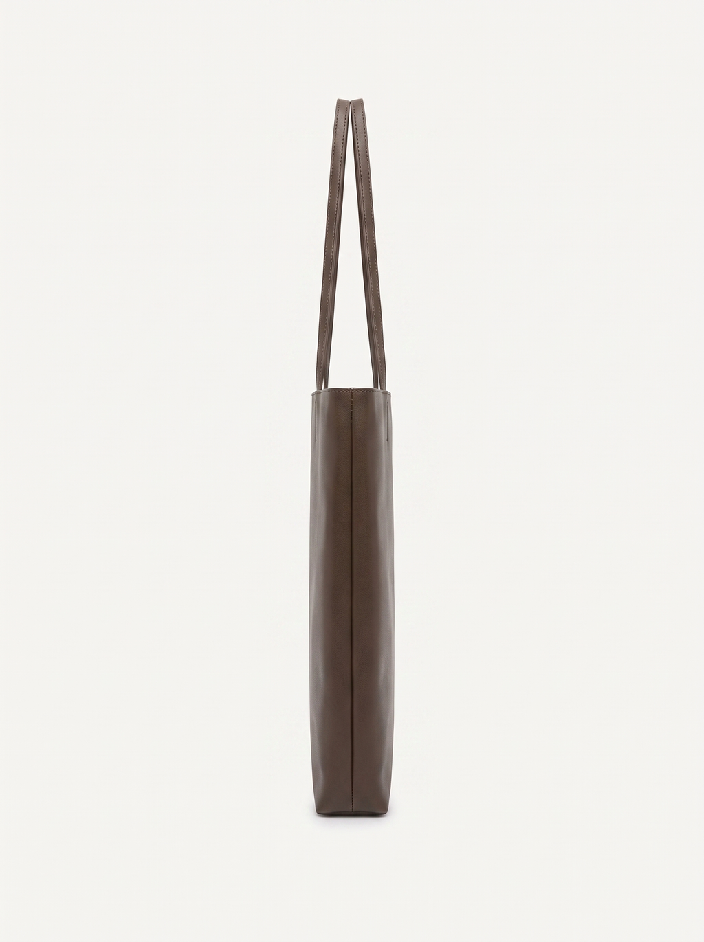 Thea walnut shoulder bag side profile