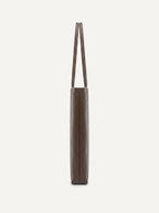 Thea walnut shoulder bag side profile