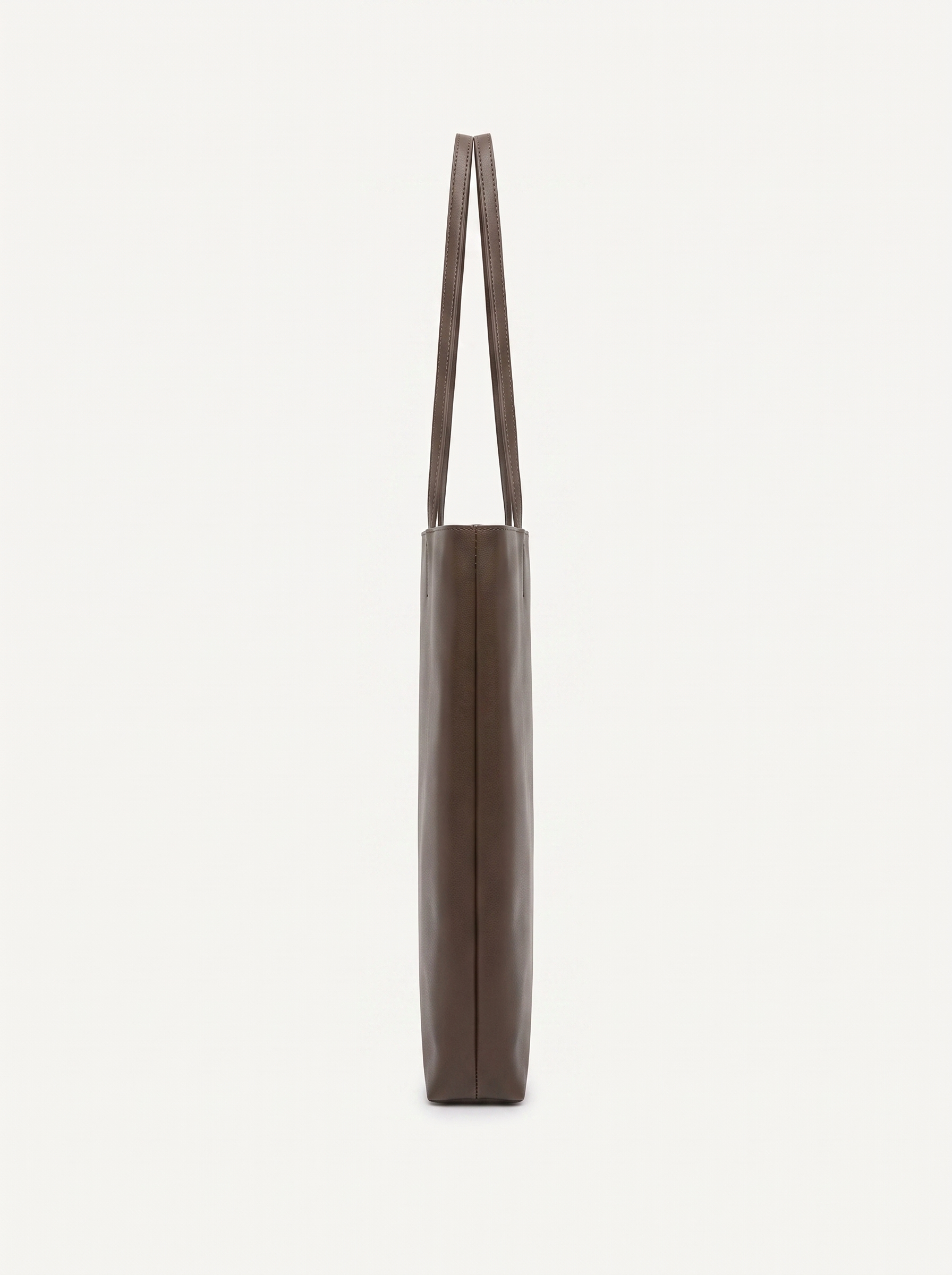 Thea walnut shoulder bag side profile