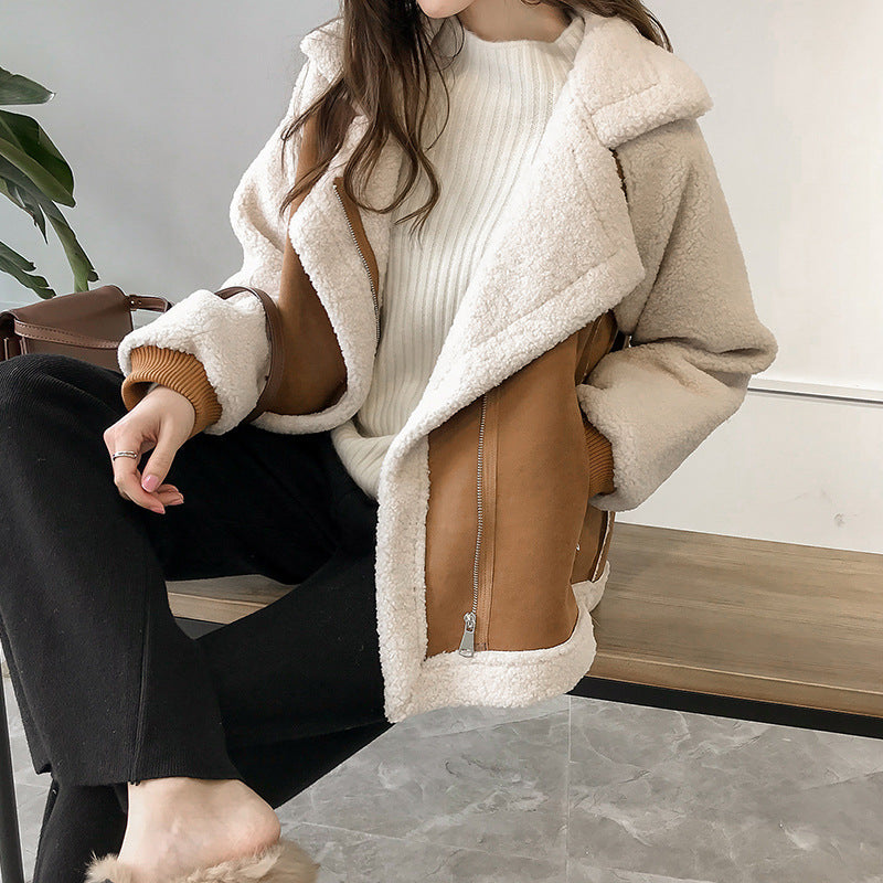 Brooke | Women's Soft Faux Shearling Oversized Coat.