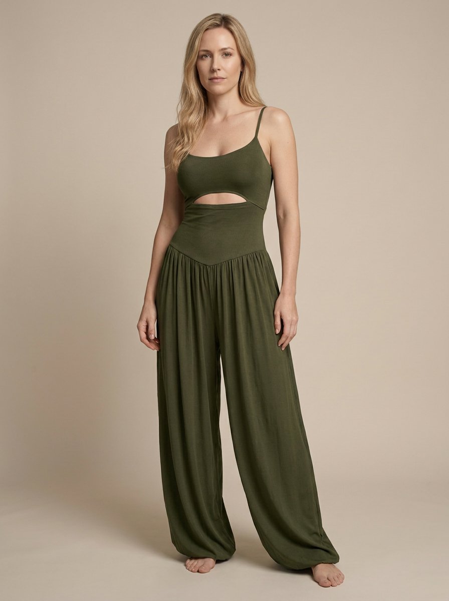 Adelina Cami Jumpsuit - Army Green