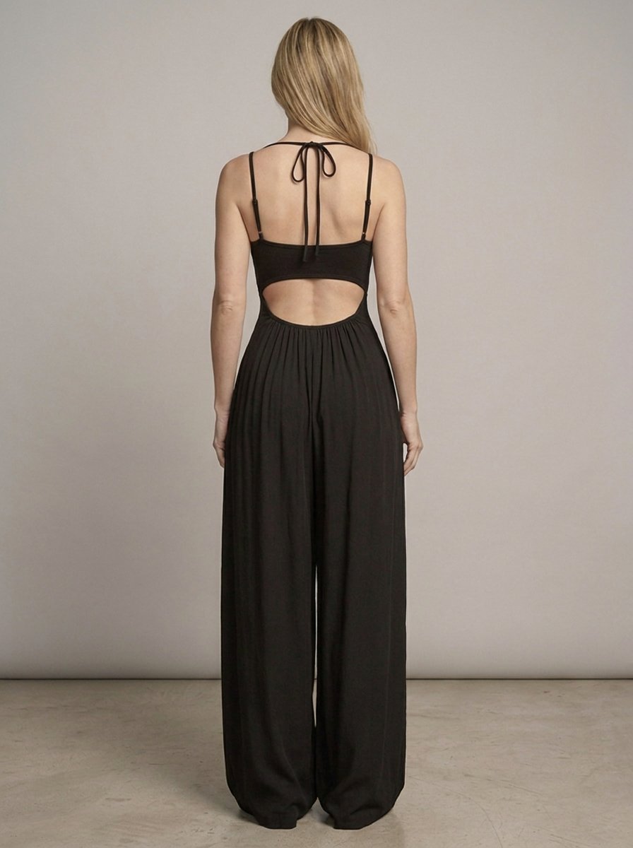 Adelina Cami Jumpsuit - Black Back