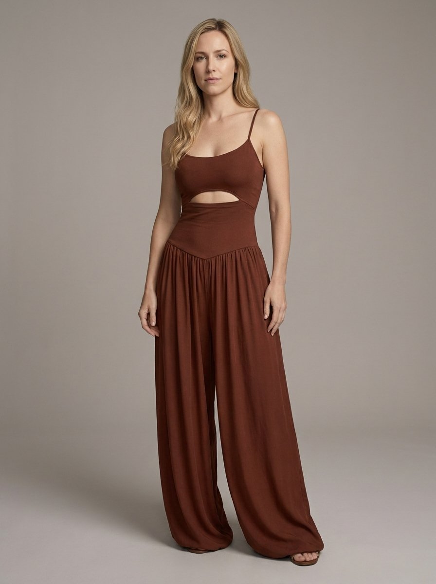Adelina Cami Jumpsuit - Dark Brown