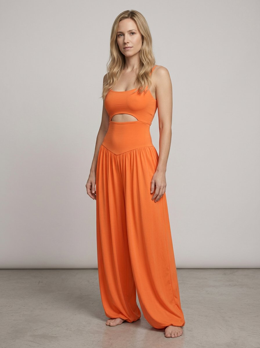 Adelina Cami Jumpsuit - Orange