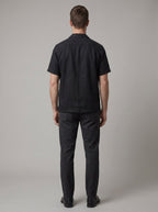 Alaric linen shirt short sleeve - back