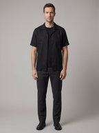 Alaric linen shirt short sleeve - front