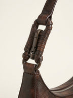 Alden shoulder bag, carabiner clip hardware detail