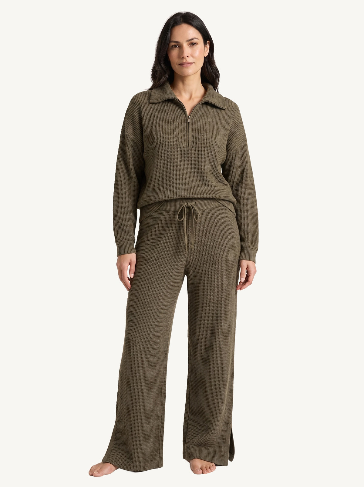 Amalia knit lounge set green