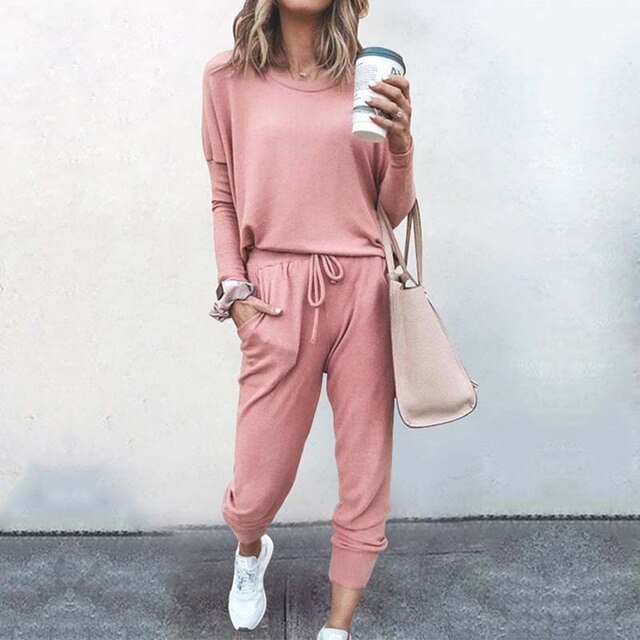 Anna sweatshirt and jogger lounge set for women