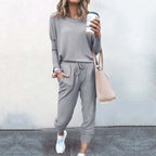 Anna sweatshirt and jogger lounge set for women, image 3