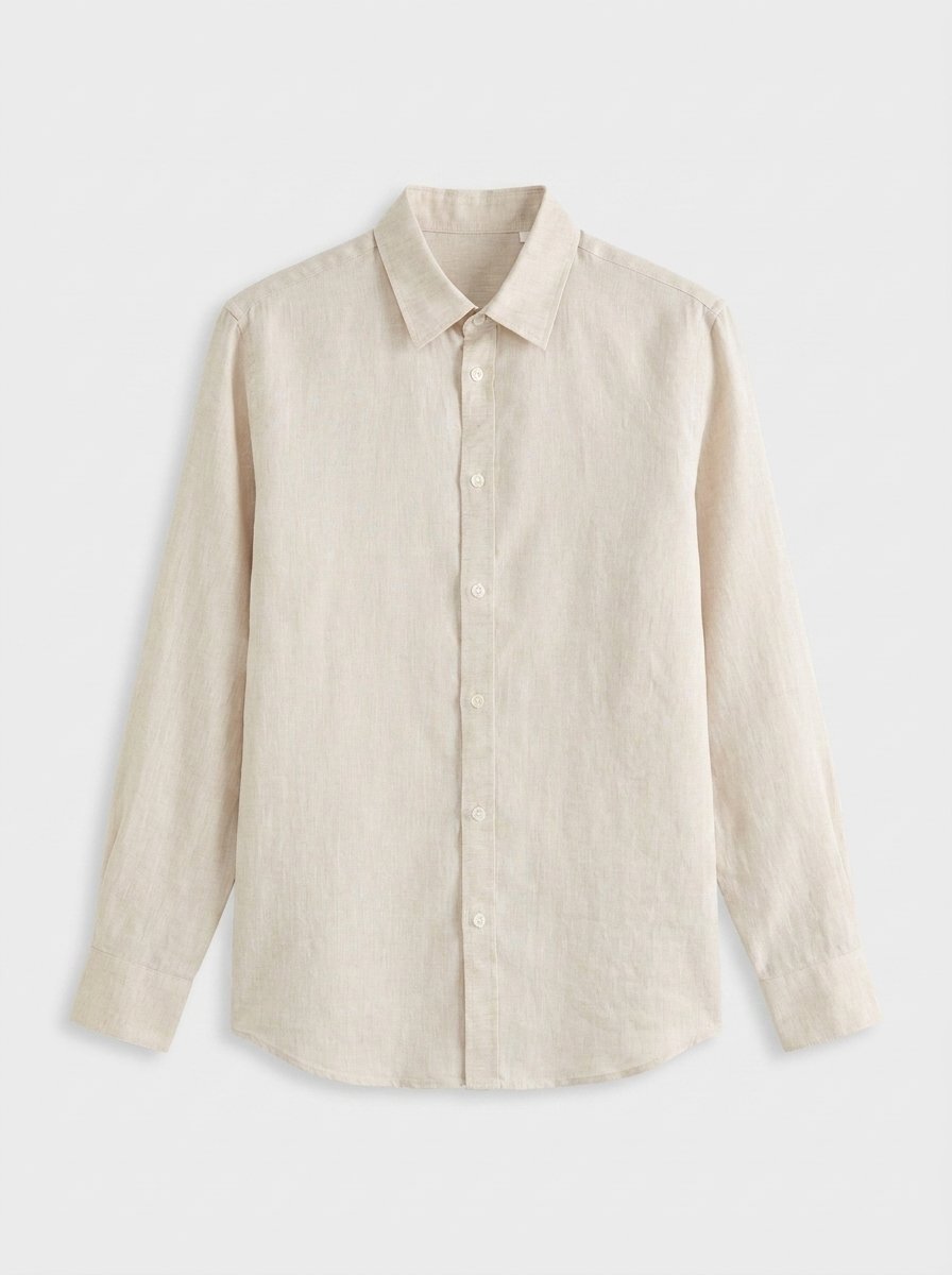 Ansel Linen Shirt Sand - product only