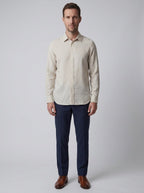 Ansel Linen Shirt Sand - front
