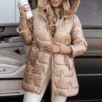Ardella Padded Hooded Coat detail