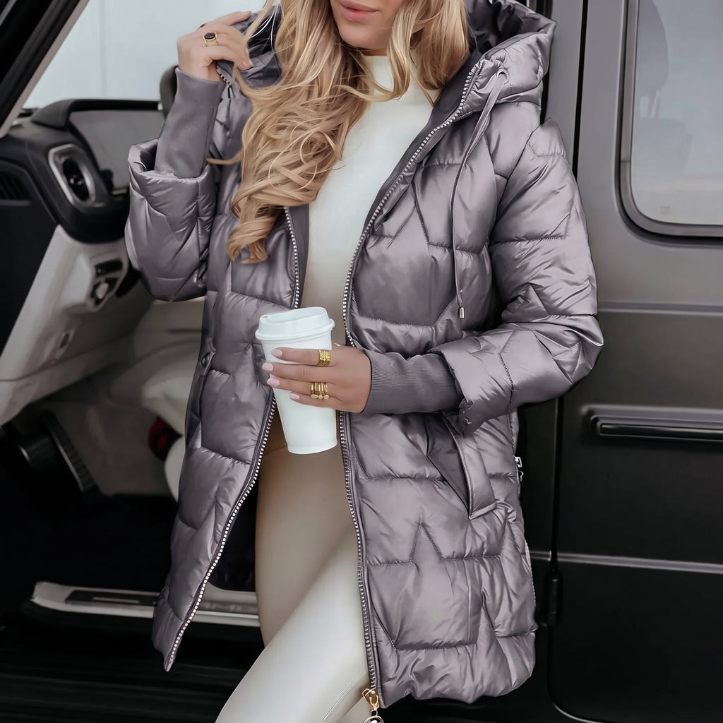 Ardella Padded Hooded Coat grey