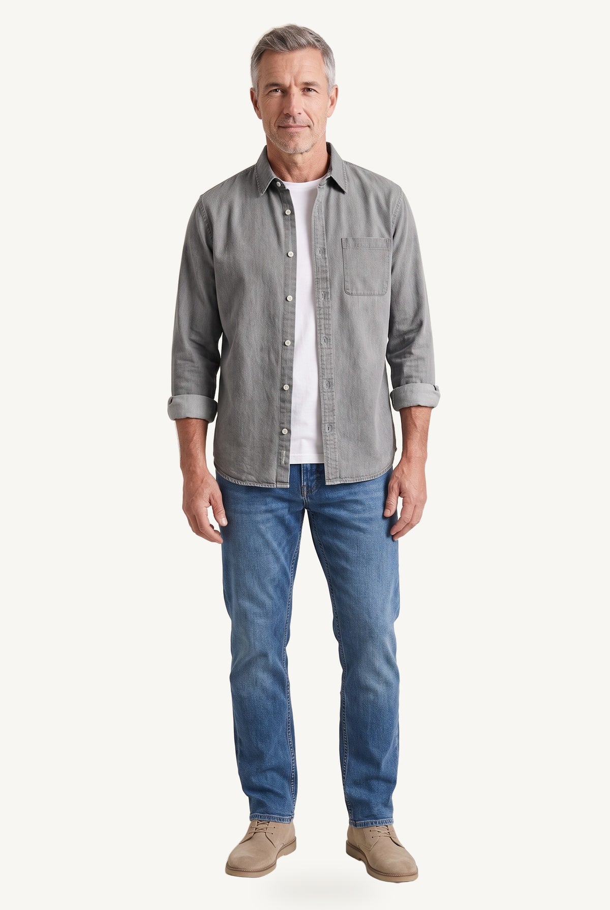 Arden casual shirt - Olivia & Rose - grey
