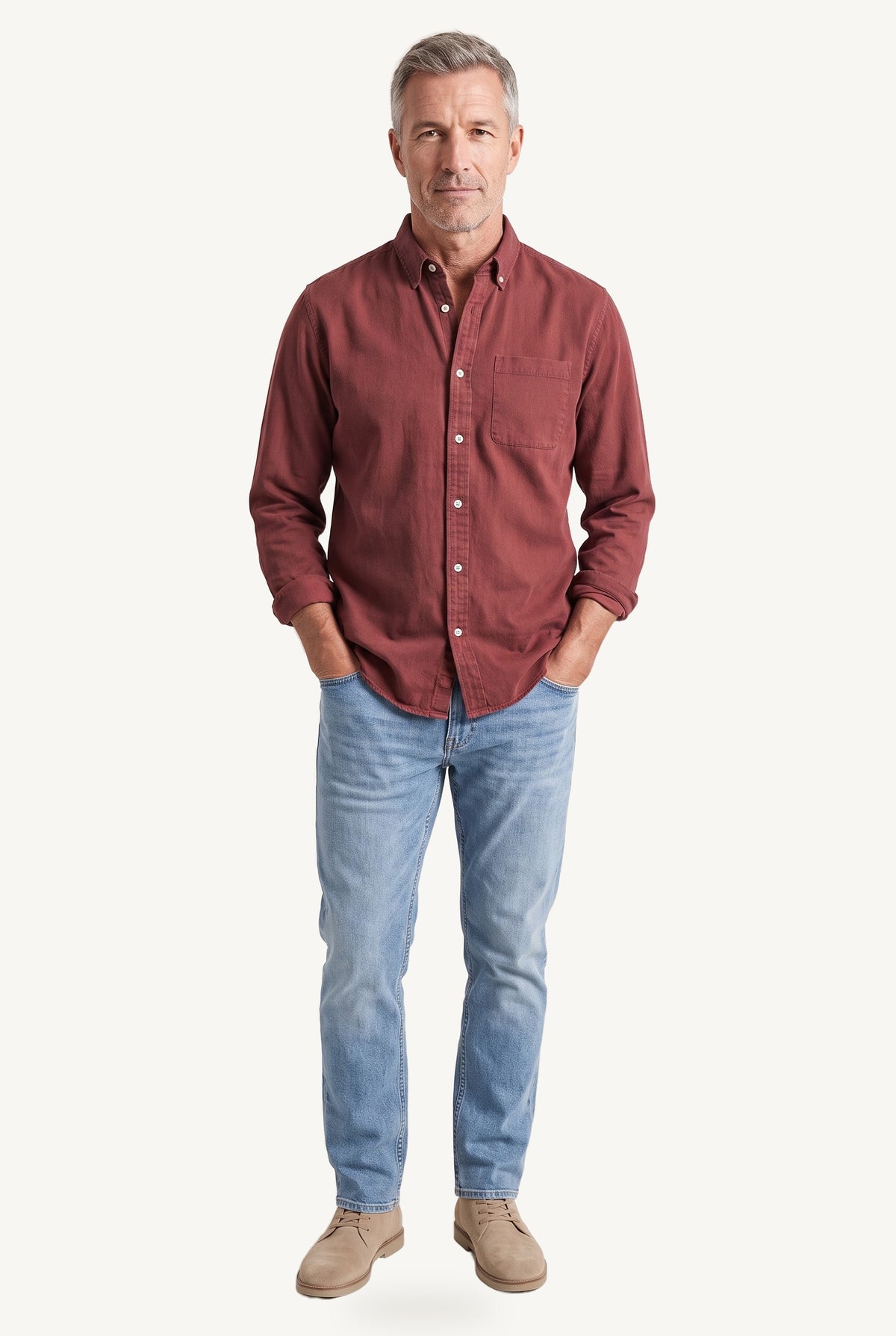 Arden casual shirt - Olivia & Rose - red