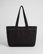 Athena Black Spot Print Tote Bag front