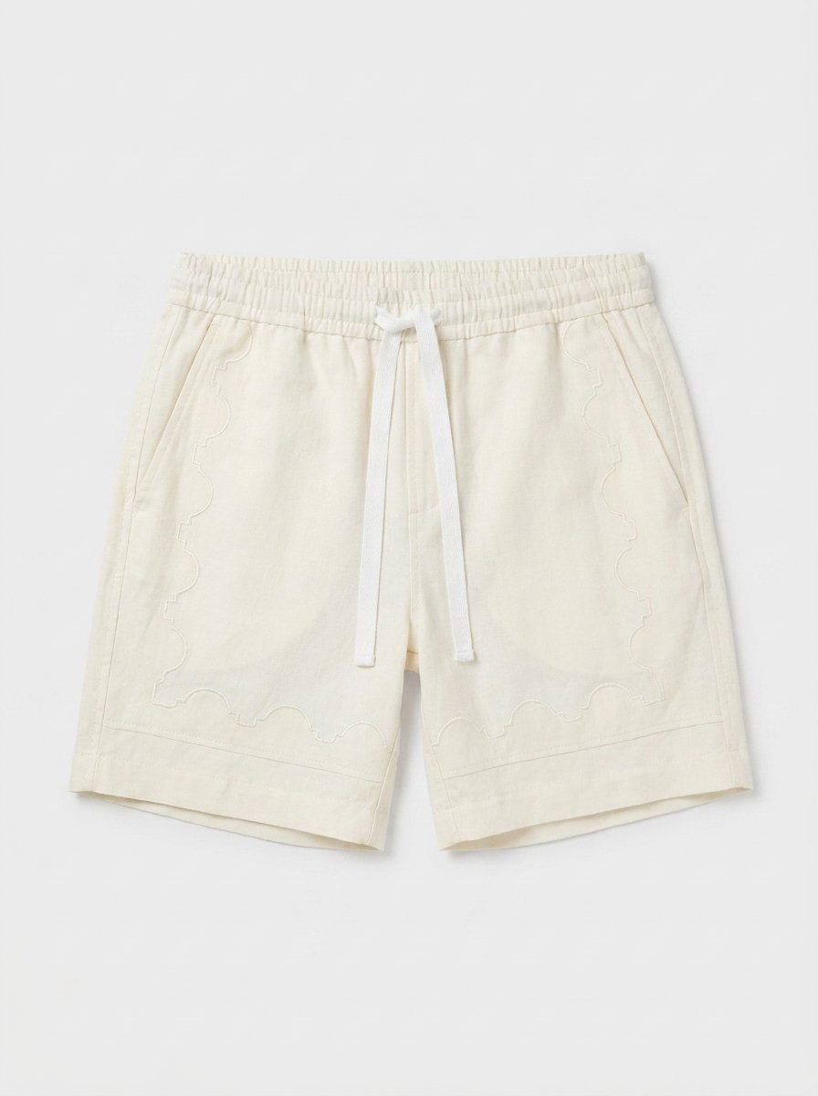 Aveline Silk Linen Shorts - product only