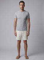 Aveline Silk Linen Shorts - front