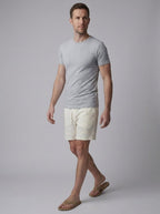 Aveline Silk Linen Shorts - walking lifestyle