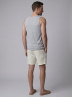 Aveline Silk Linen Shorts - three-quarter back