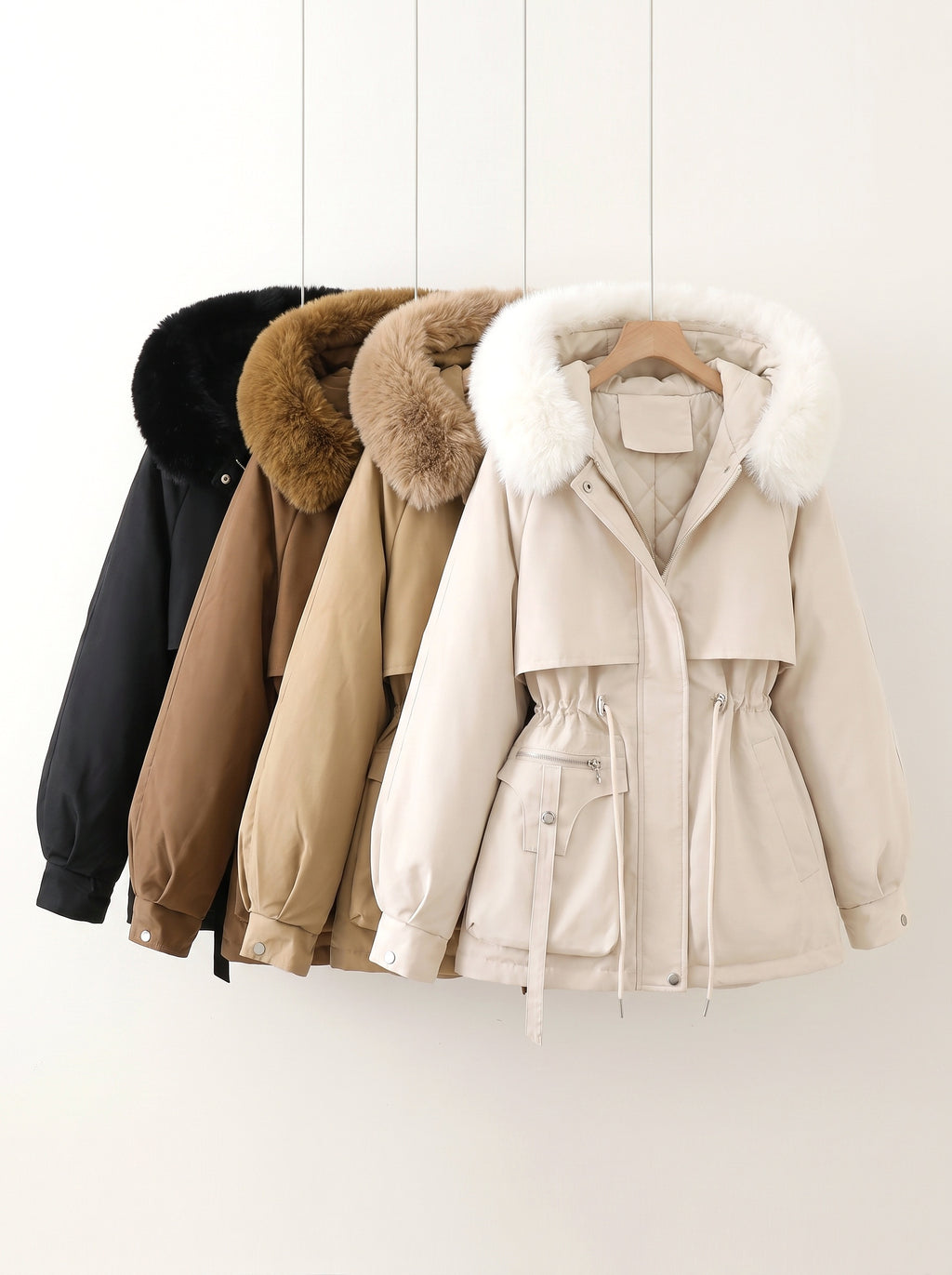 Aya padded hooded parka group