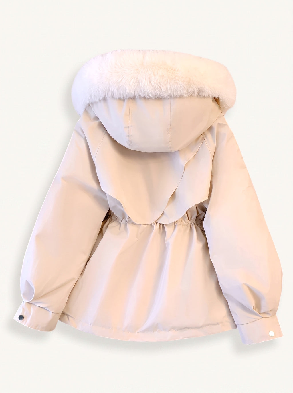 Aya padded hooded parka hood detail
