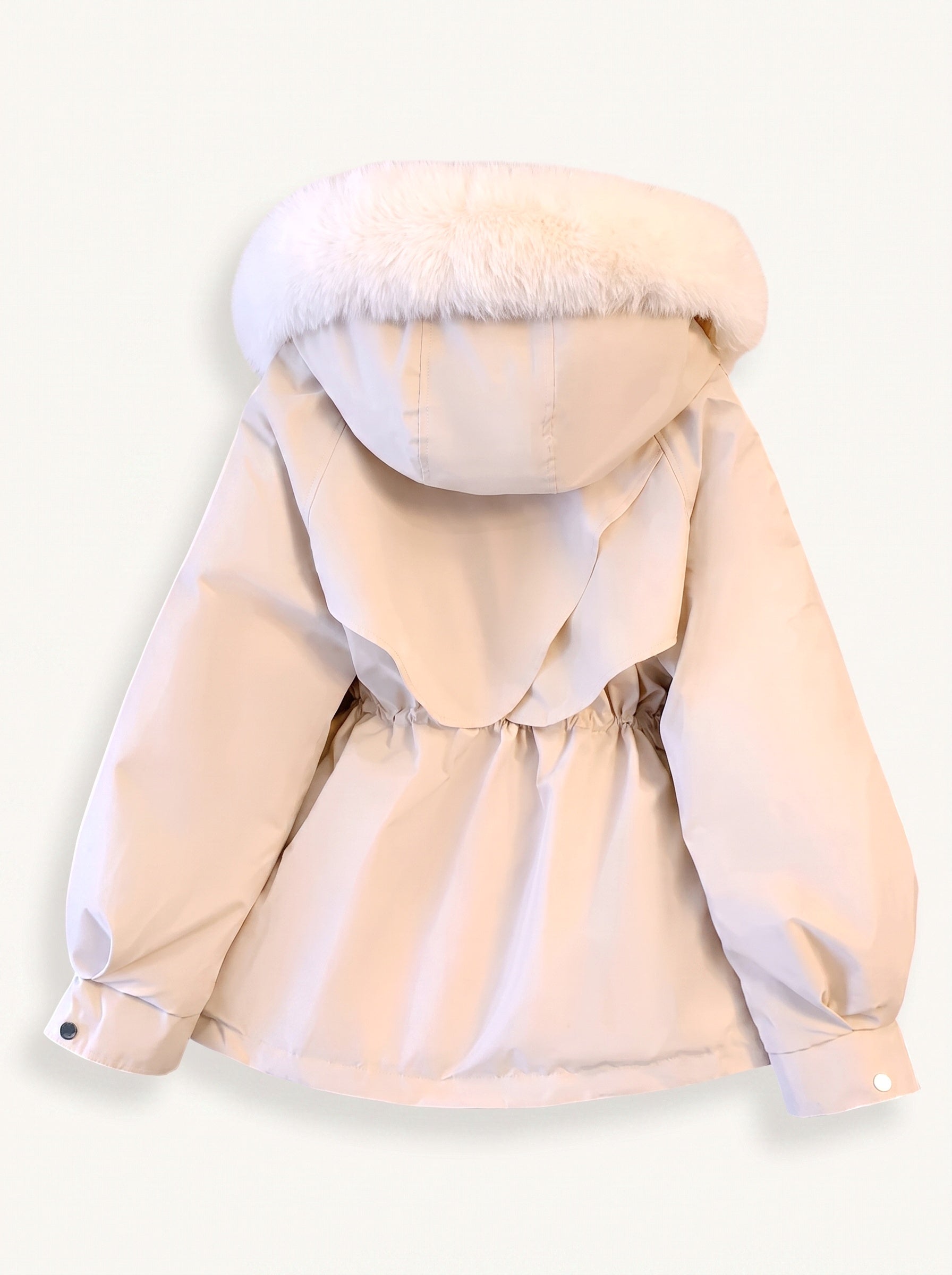Aya padded hooded parka hood detail