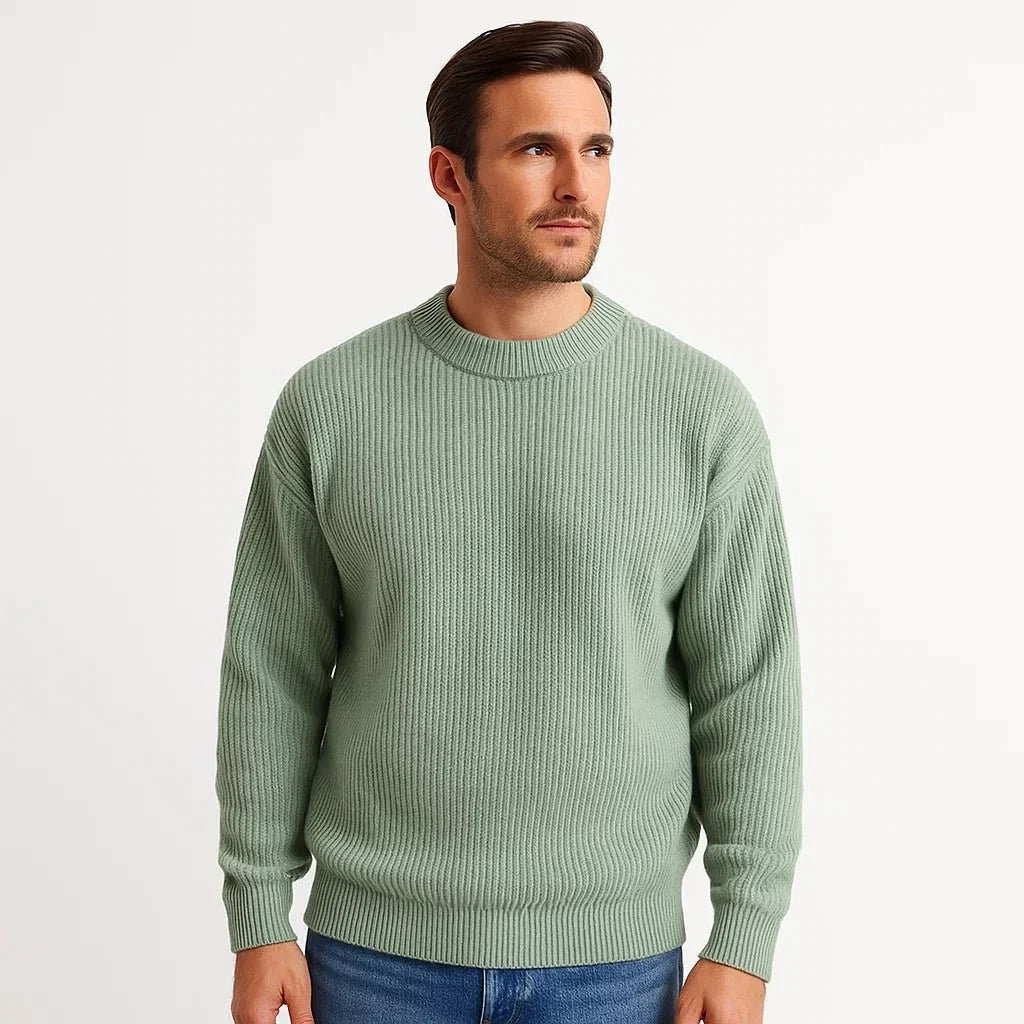 Bas men's quarter zip knit pullover, image 2