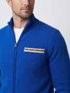 Benedict knitted zip cardigan pocket detail