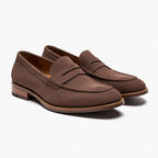 Blair | Espresso Faux Suede Slip-On Loafers
