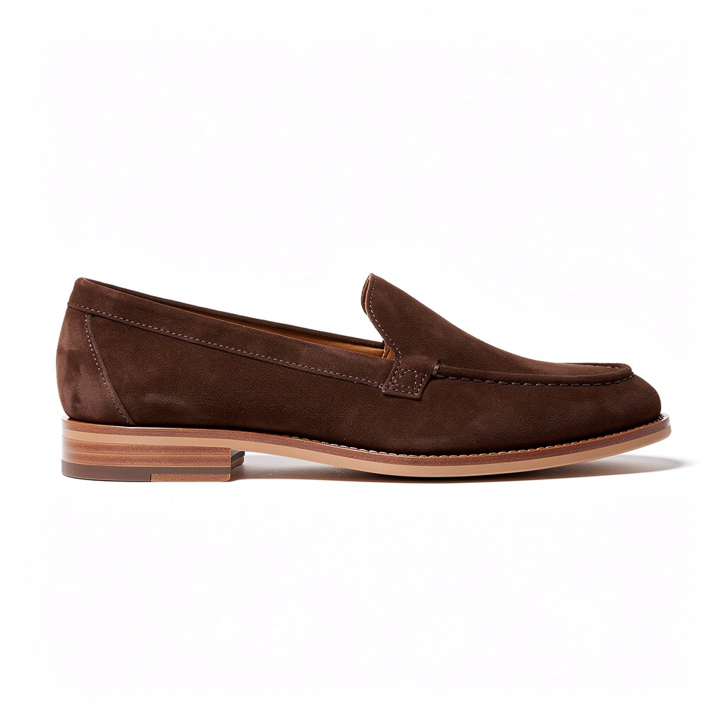 Blair | Espresso Faux Suede Slip-On Loafers