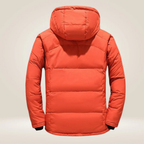 Blake All-Weather Down Jacket orange, back view