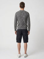 Boy chunky knit sweater back