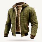 Bram sherpa hooded jacket military green