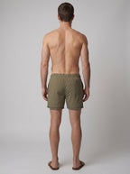 Brennan ripstop swim shorts olive - back