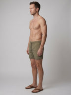 Brennan ripstop swim shorts olive - side