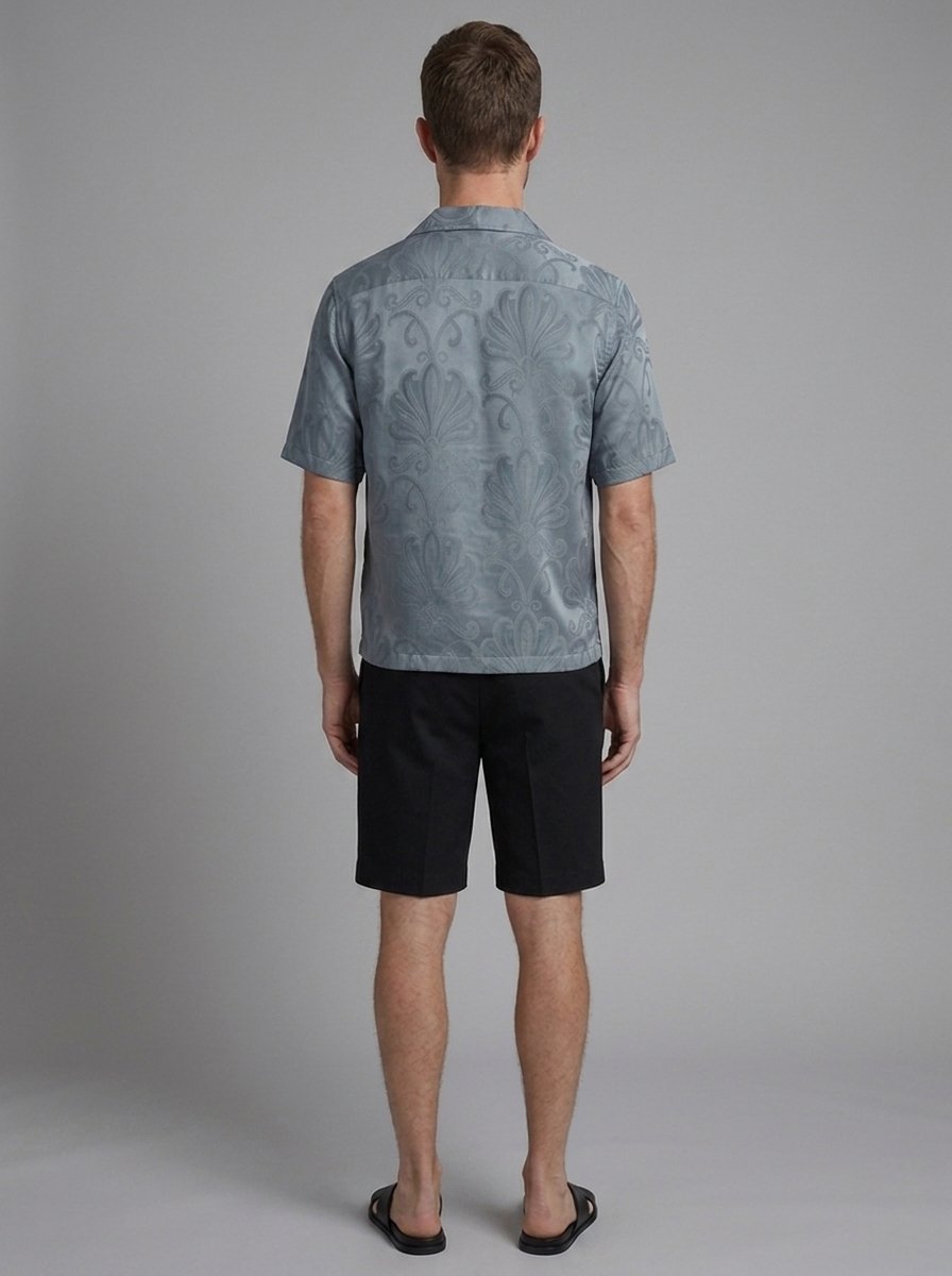 Bridger Silk Camp Collar Shirt - back